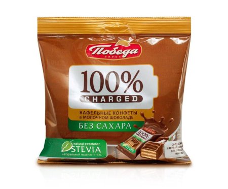 ويفر بالشوكولاته الحليب خالي من السكر وزنه ١٥٠ غرام 🍫