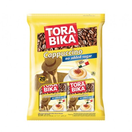 Tora Bika كابتشينو صحي دايت خالي من السكر فيه 20 كيس