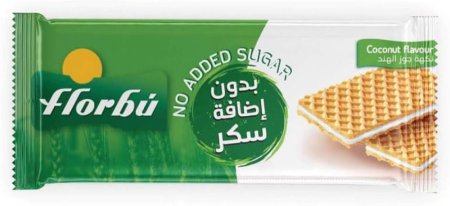 بسكويت ويفر محشي بطعم جوز الهند دايت وزنه 160 غرام