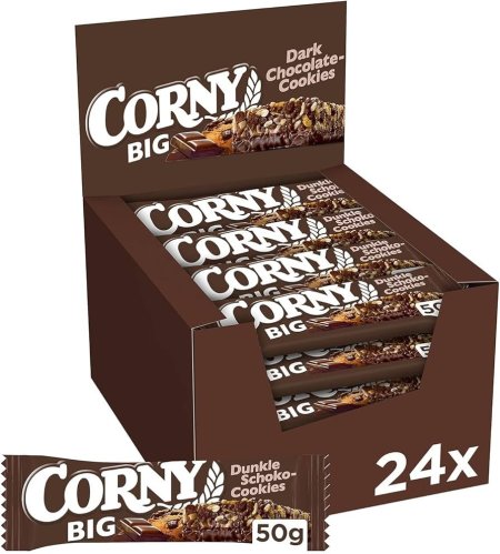 كورني الشوفان بطعم كوكيز الشكولاتة الدارك  وزنه ٤٠ غرام🍫